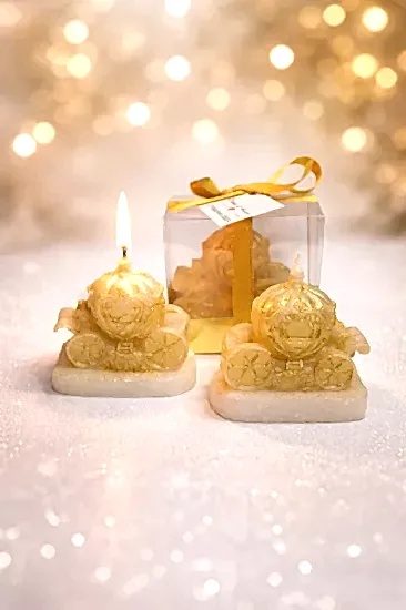 Sindirella Temalı Mum | Kişiye Özel Kutulu