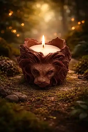 Aslan Mum Model 2 Dekoratif Mum | Özel Tasarım Mum