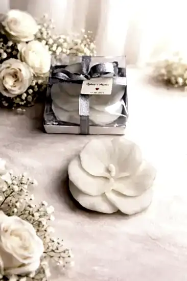 Orkide Büyük Boy Mum | Nikah Şekeri Hediyesi