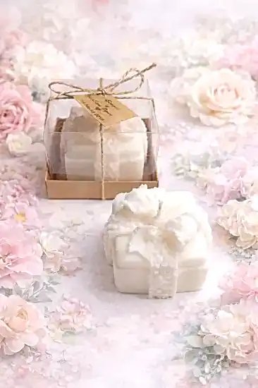 Hediye Mum Kutusu Model 1 | Nişan Düğün Hediyeliği