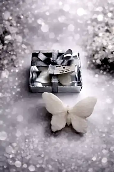 Kelebek Mum Nikah Şekeri | Kişiye Özel Hediyelik