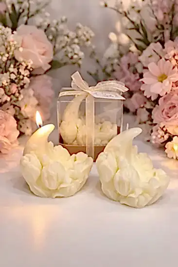 Lale Ay Işığı Mum – Kokulu Dekoratif Mum